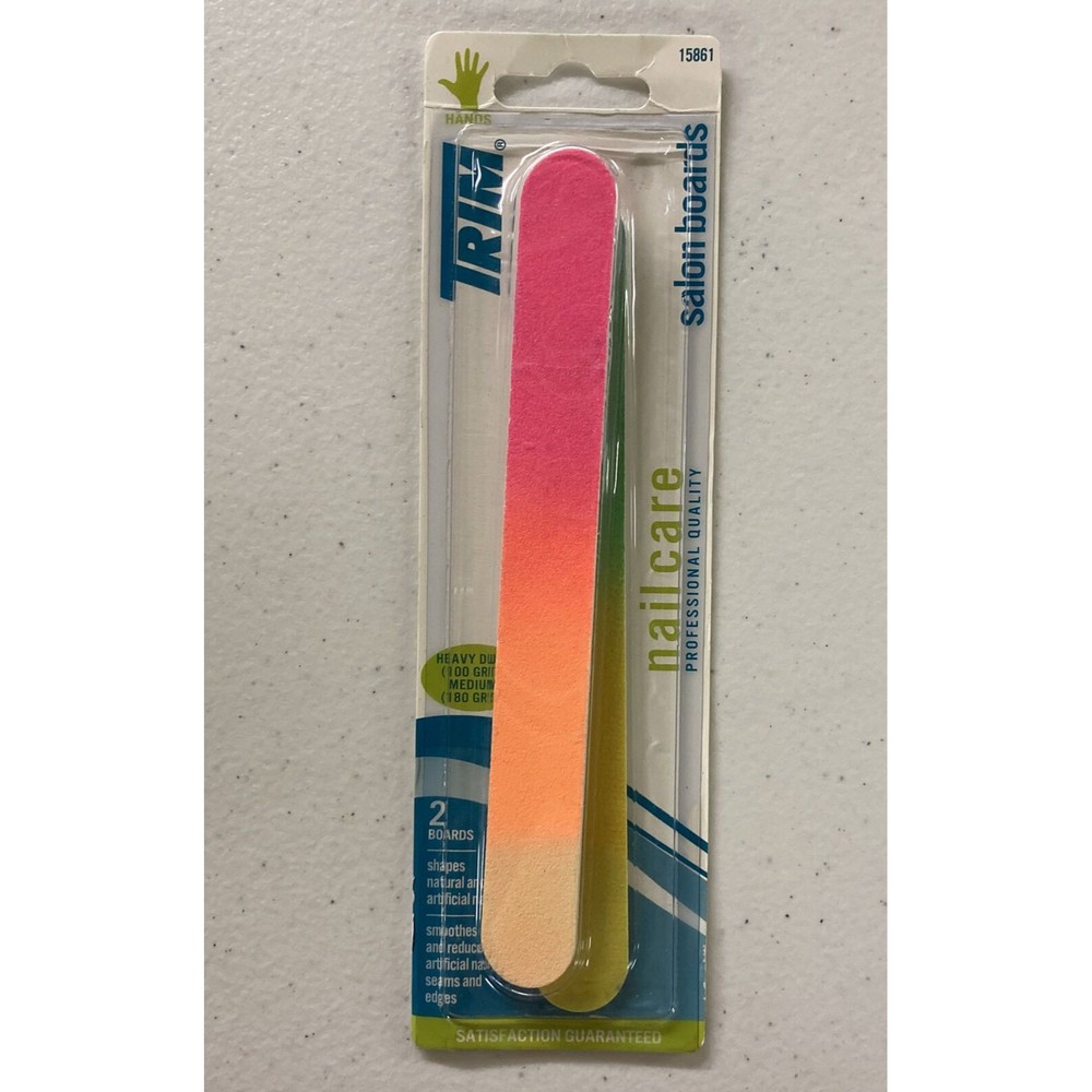 Trim Salon Boards Heavy Duty/Medium Grit 2 Pack Multi-colored